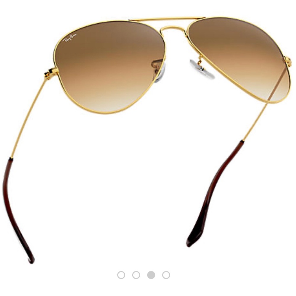 RayBan Aviator Large Metal Light Brown Gradient